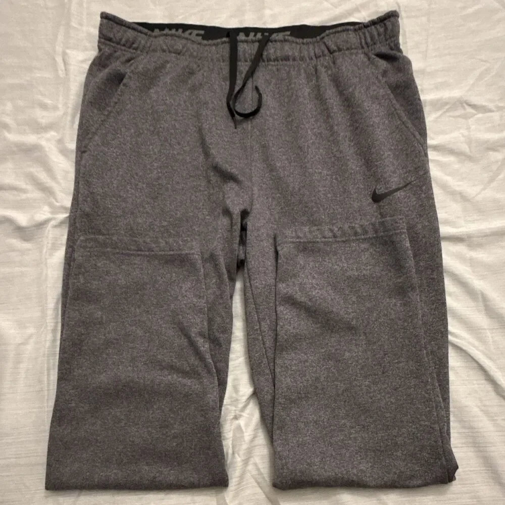Nike Dri-FIT Sweat Pants Gray/ Charcoal Spackle Mens XL Standard Fit Comfy